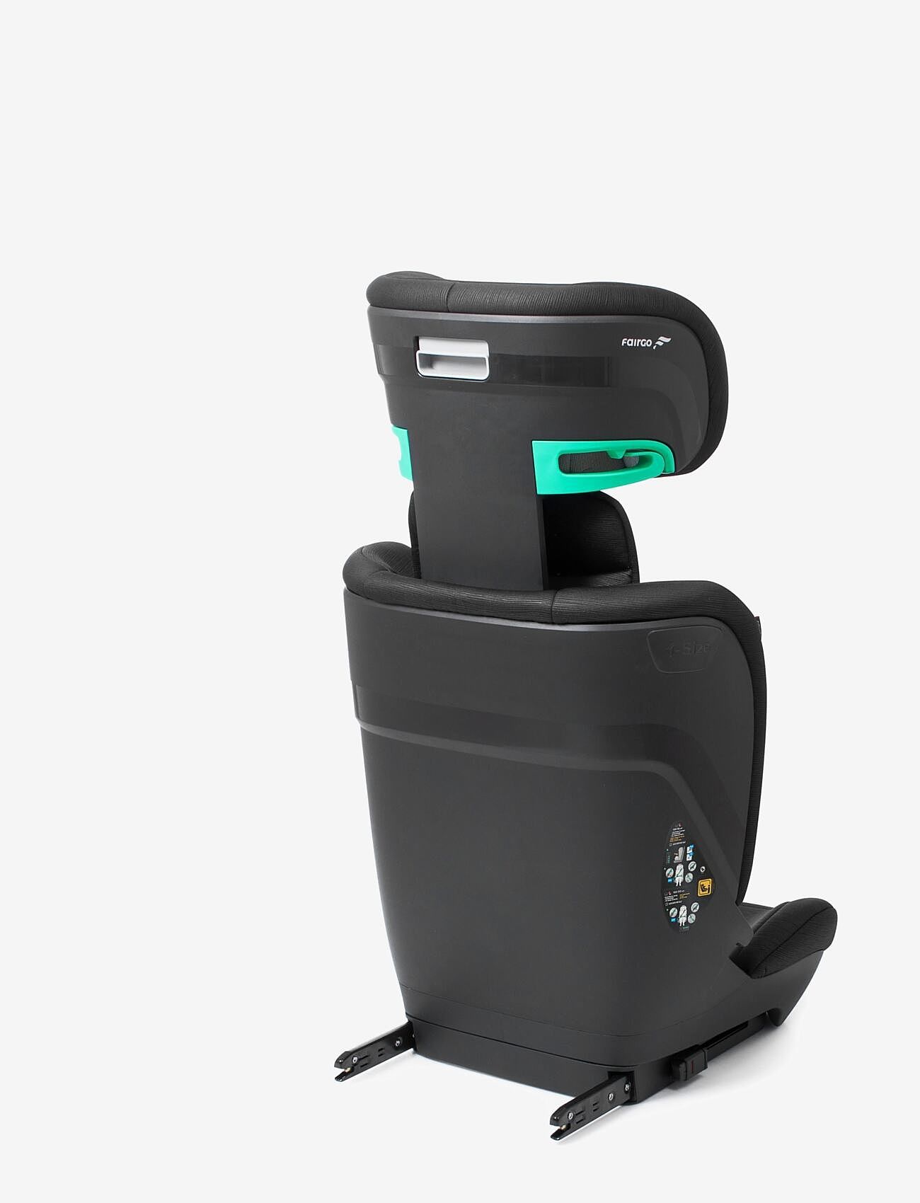 Fairgo - Colosso i-size autostol 100-150 cm - Black Sand - bilbarnstolar - black - 4