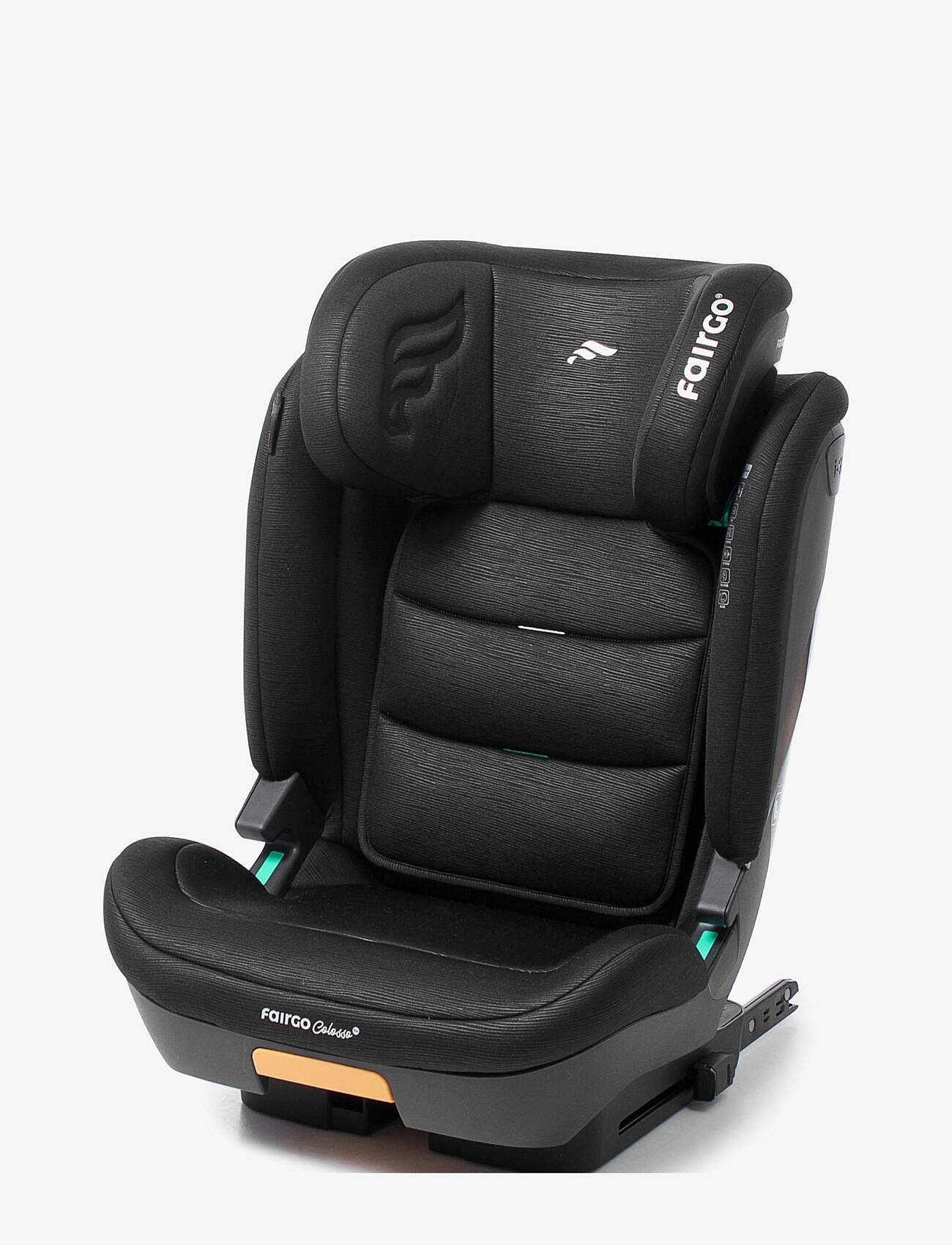 Fairgo - Colosso i-size autostol 100-150 cm - Black Sand - bilbarnstolar - black - 5