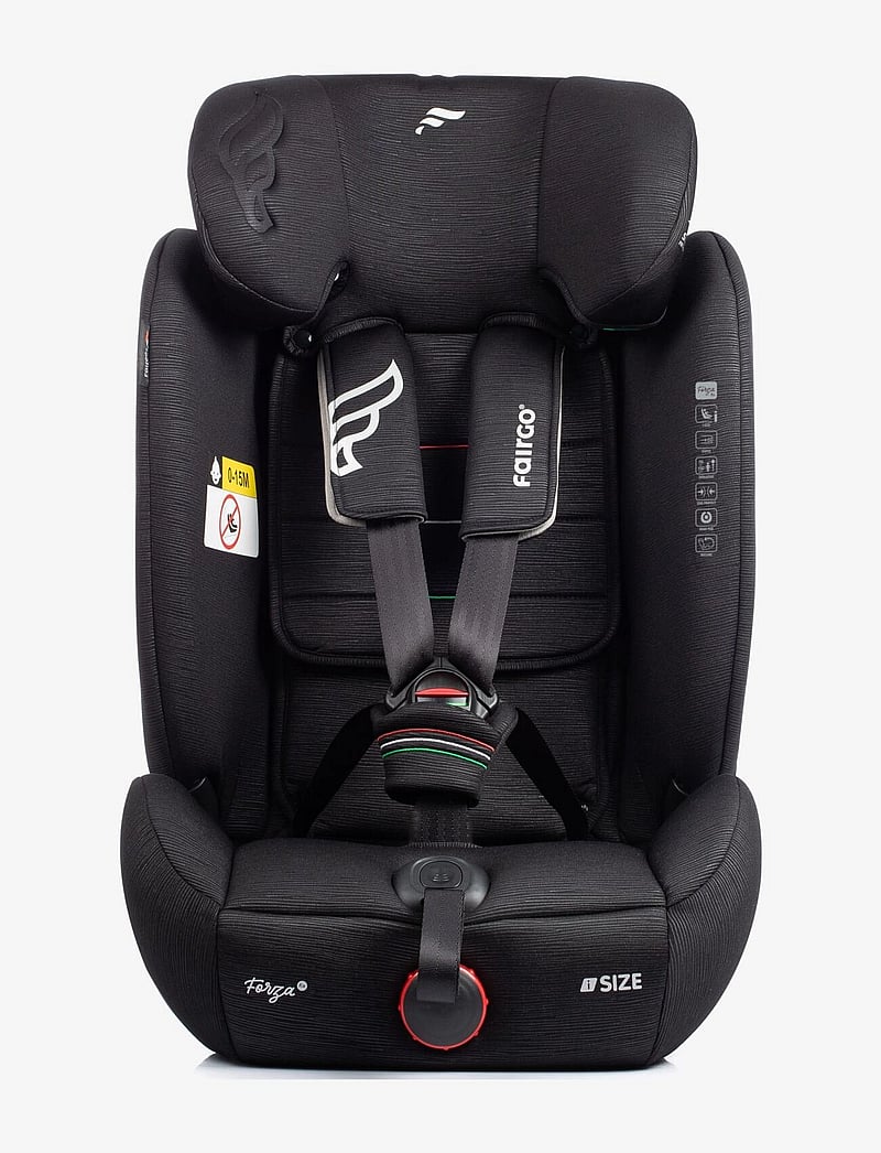 Fairgo - Forza i-size autostol 76-150 cm - Black Sand - laste turvatoolid - black - 1