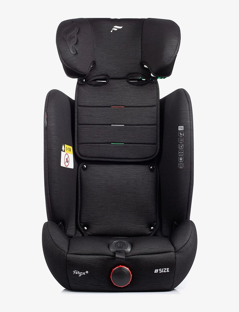 Fairgo - Forza i-size autostol 76-150 cm - Black Sand - laste turvatoolid - black - 2