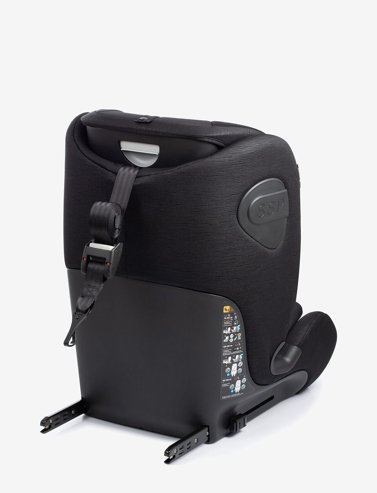 Fairgo - Forza i-size autostol 76-150 cm - Black Sand - black - 3