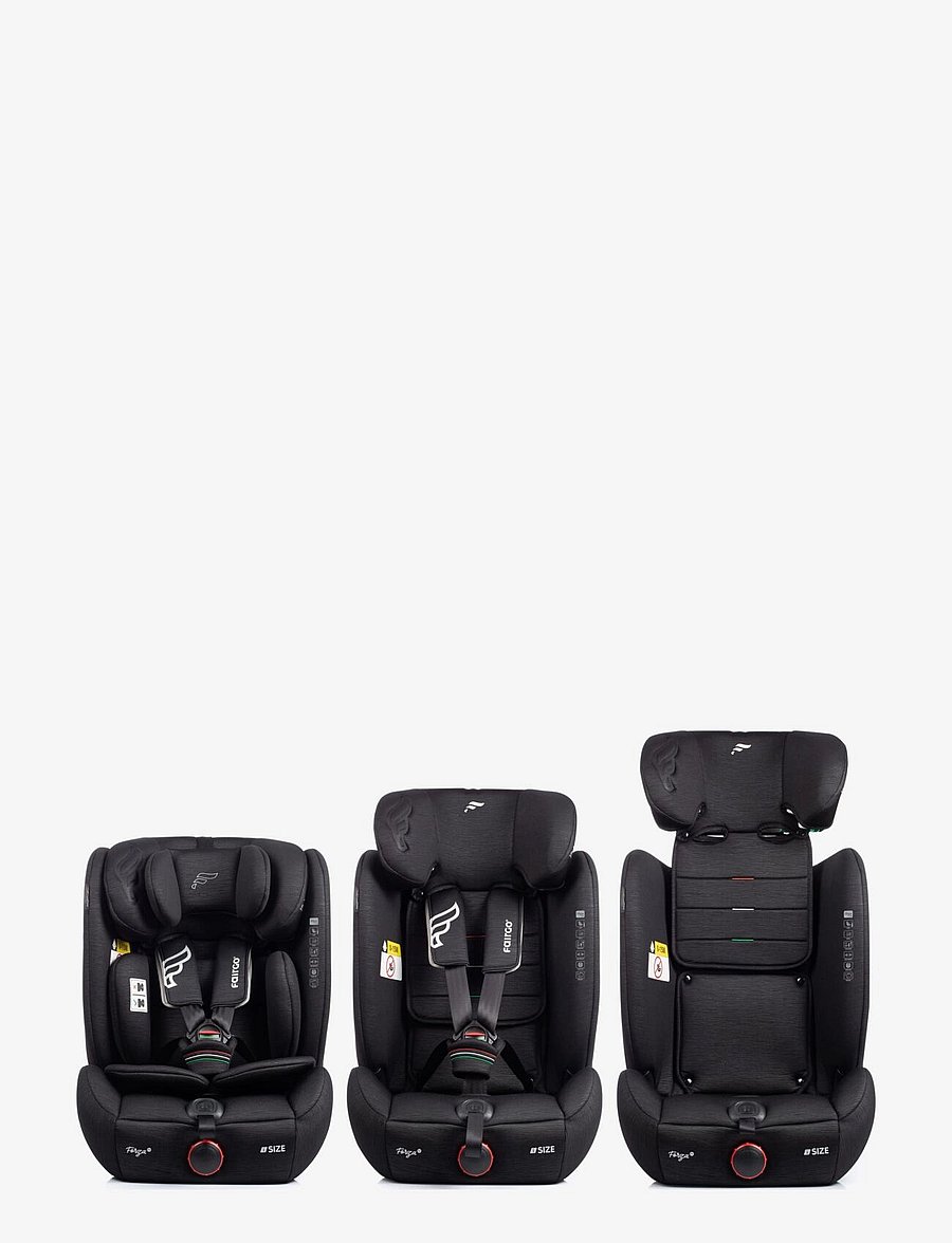 Fairgo - Forza i-size autostol 76-150 cm - Black Sand - turvaistmed - black - 5
