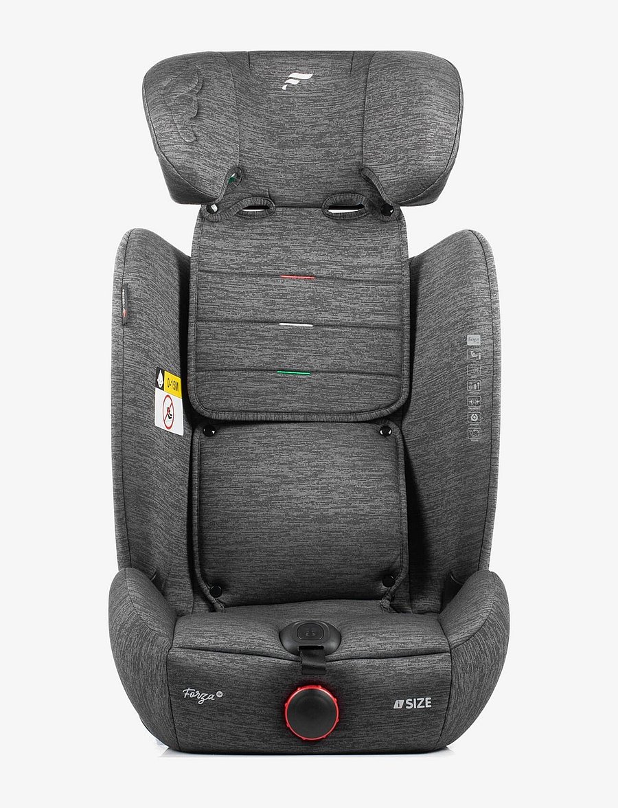 Fairgo - Forza i-size autostol 76-150 cm - Stone Grey - grey - 2