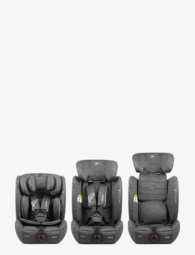 Fairgo - Forza i-size autostol 76-150 cm - Stone Grey - grey - 5