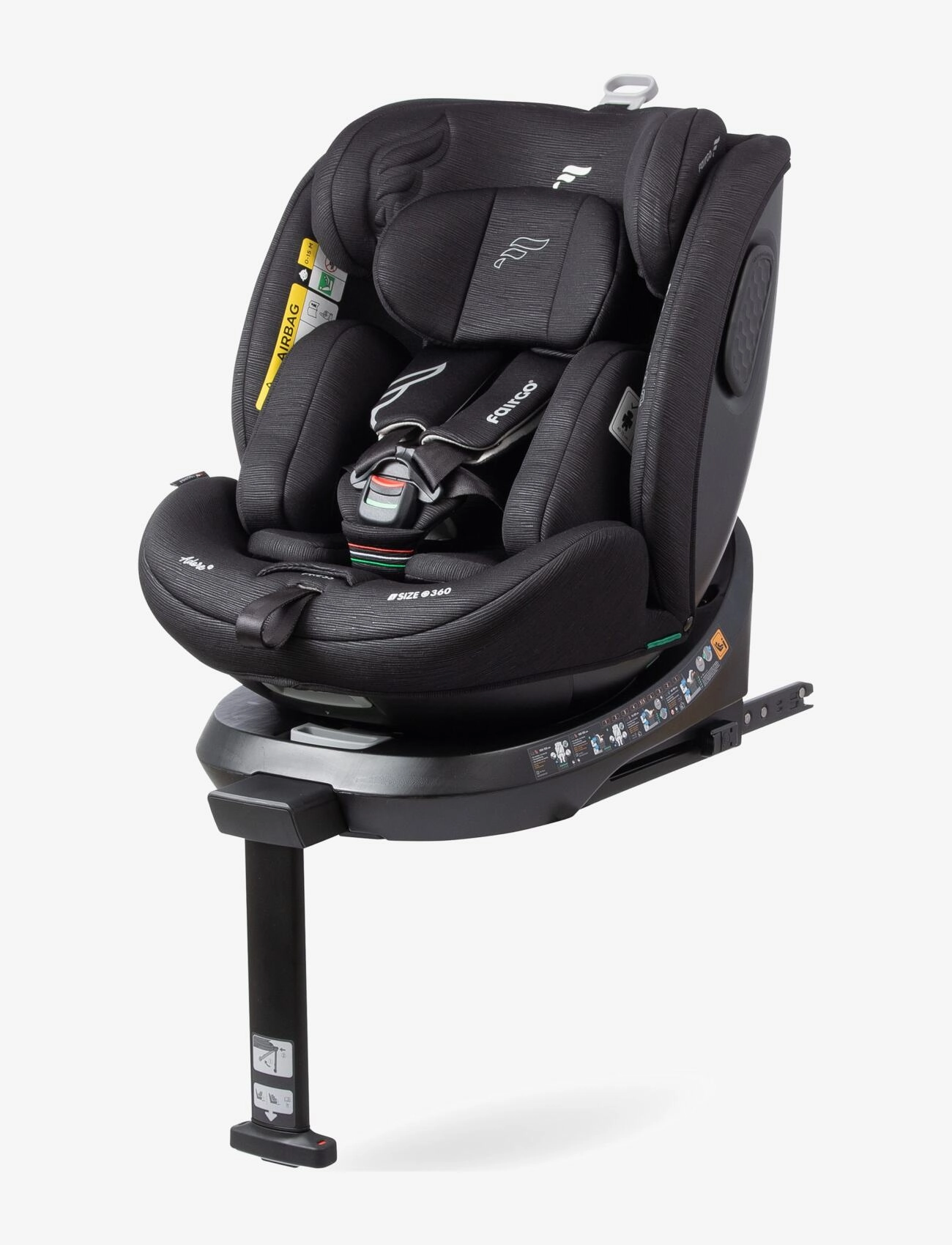 Fairgo - Adore i-size autostol 40-150 cm - Black Sand - autositz - black - 0