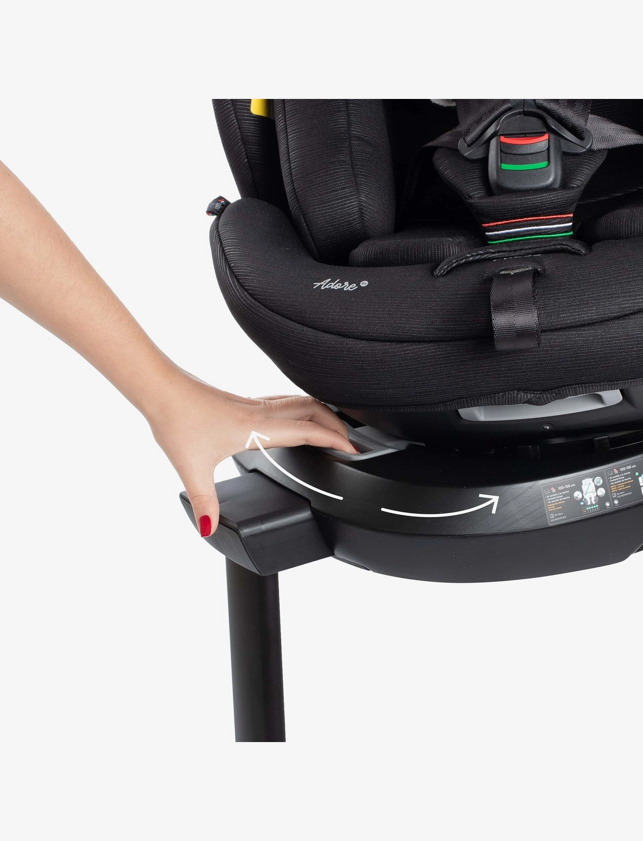 Fairgo - Adore i-size autostol 40-150 cm - Black Sand - autositz - black - 4