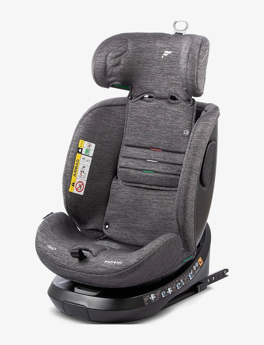 Fairgo - Adore i-size autostol 40-150 cm - Stone Grey - turvaiste - grey - 1