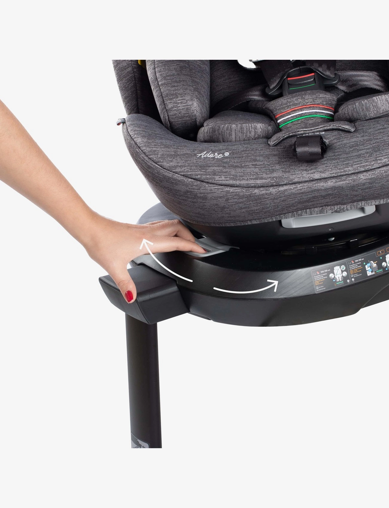 Fairgo - Adore i-size autostol 40-150 cm - Stone Grey - bílstólar - grey - 4