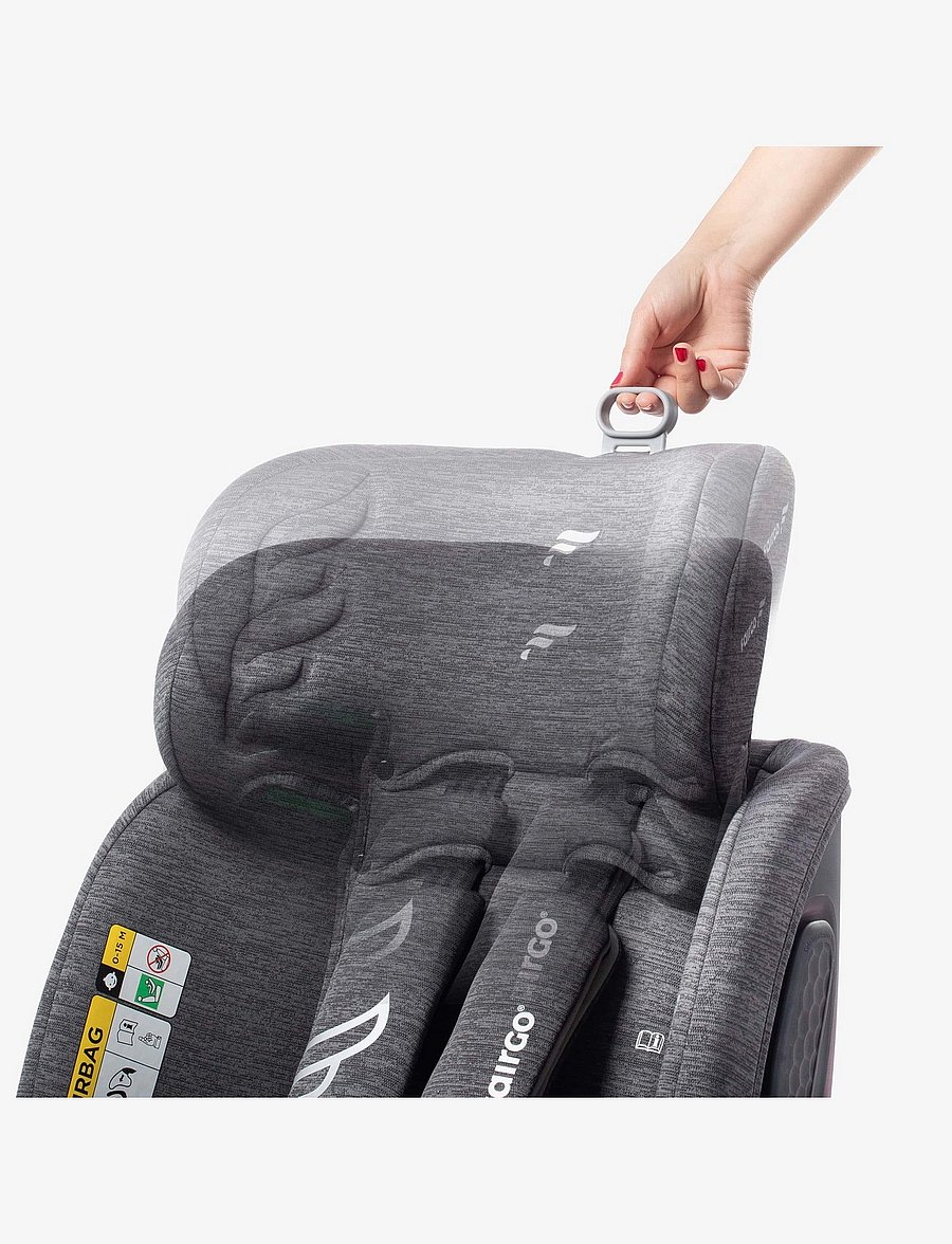 Fairgo - Adore i-size autostol 40-150 cm - Stone Grey - turvaiste - grey - 5