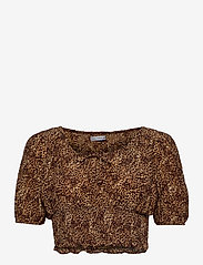 Faithfull The Brand - Anne Laure Top - hauts courts - charlie leopard print - 1