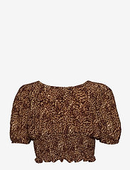 Faithfull The Brand - Anne Laure Top - hauts courts - charlie leopard print - 2