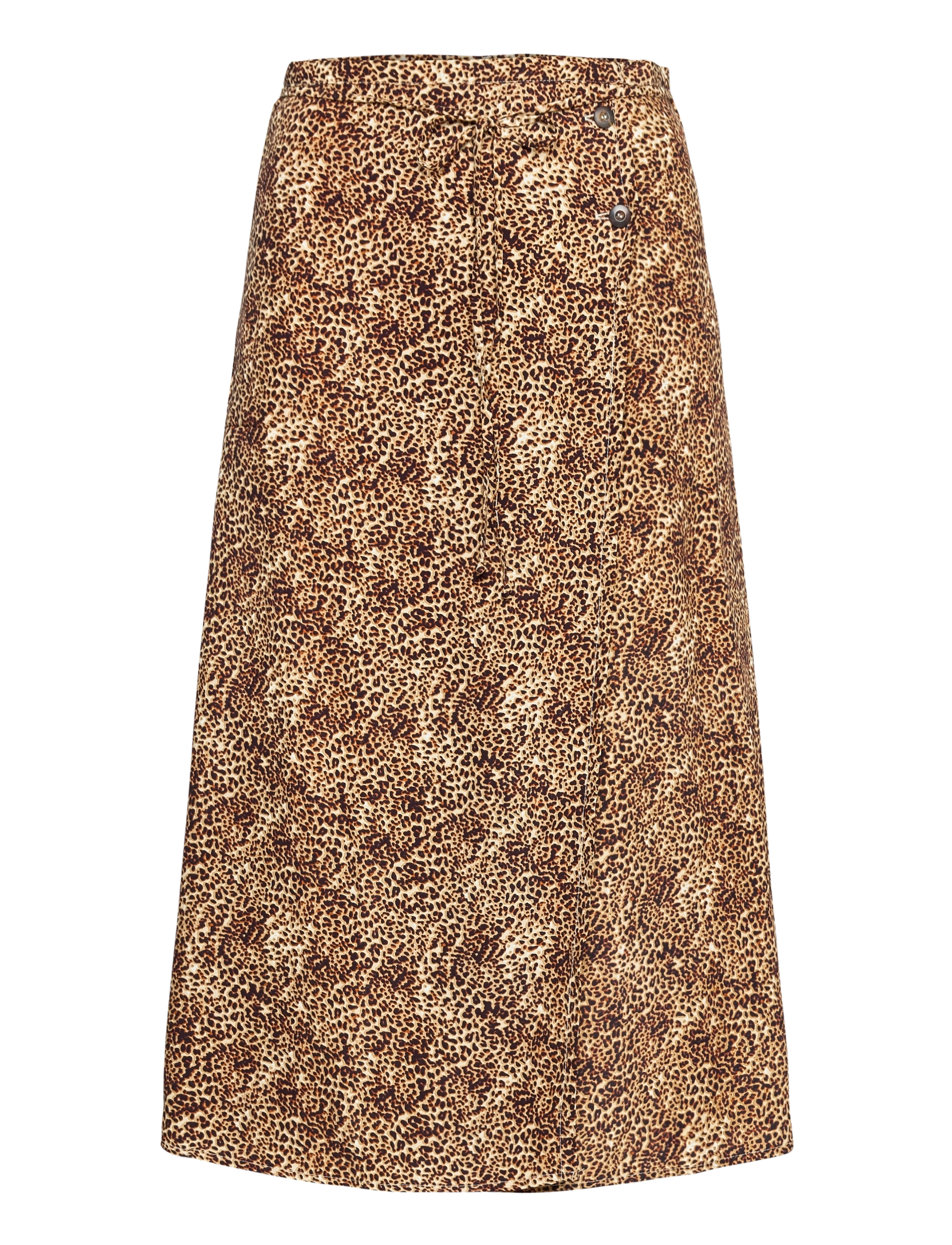 Faithfull The Brand Milana Wrap Skirt - Nederdele - CHARLIE LEOPARD PRINT / brown