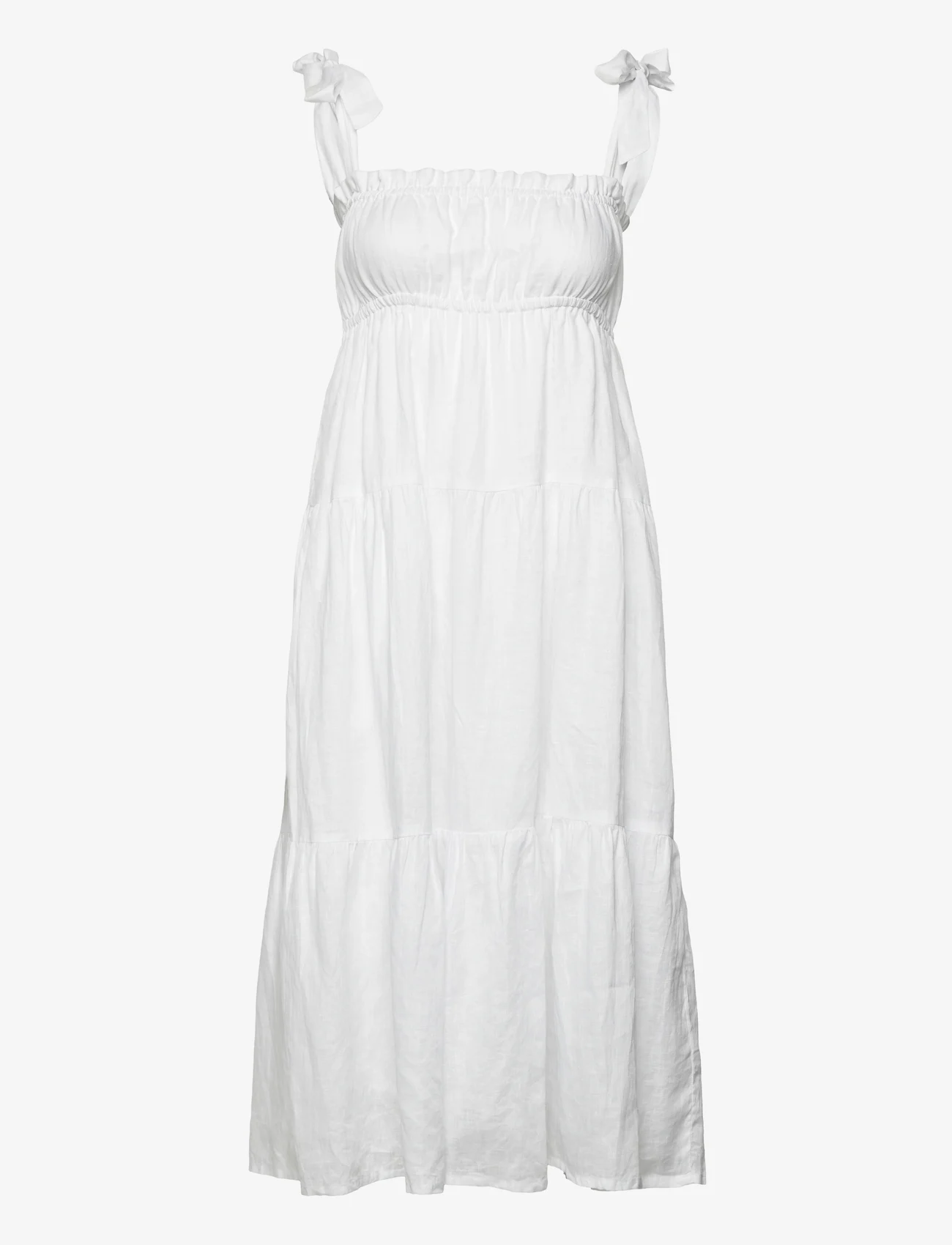 Faithfull The Brand - BELLAMY MIDI DRESS - sommerkjoler - white - 0