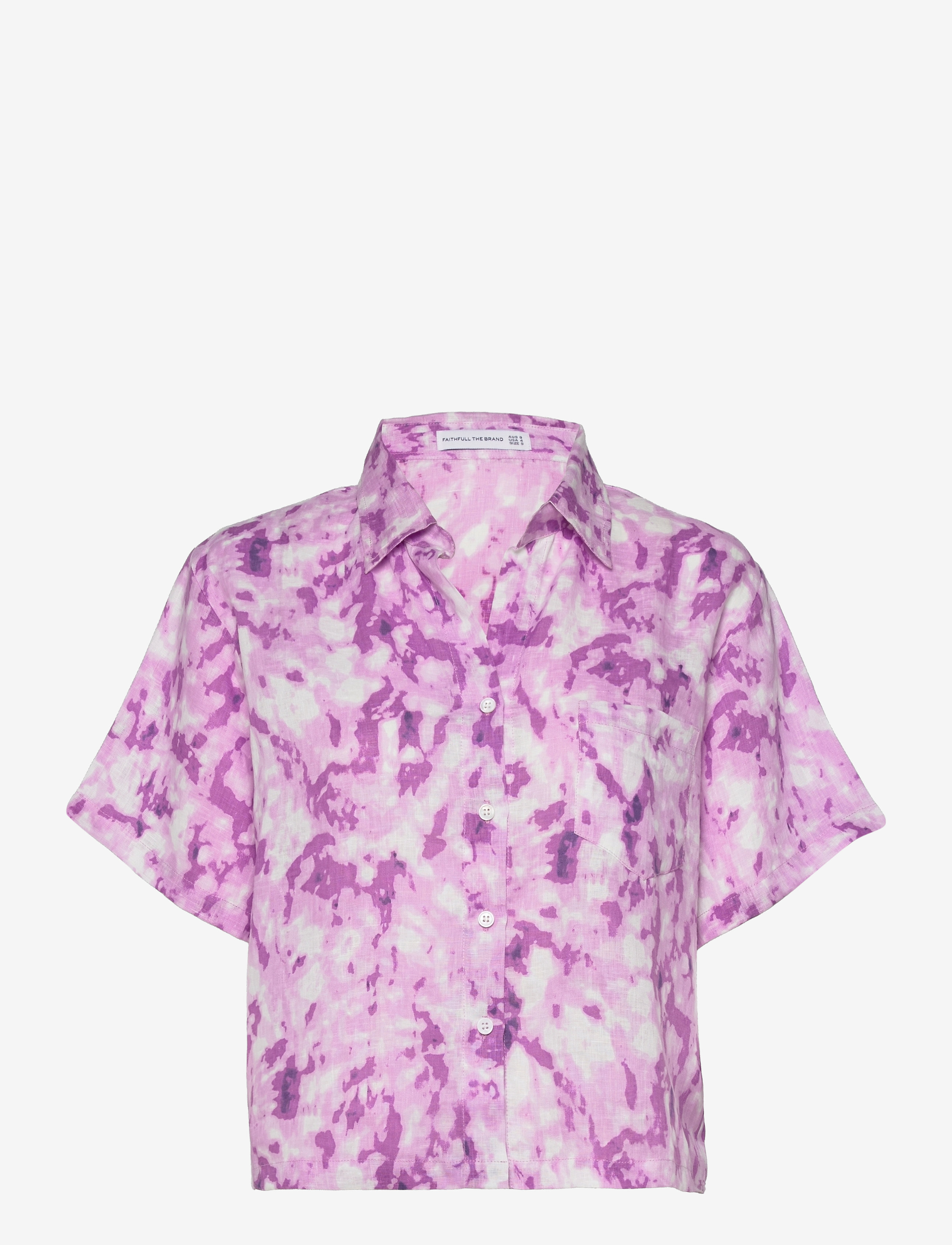 Faithfull The Brand DERYN SHIRT - Särgid - ROOS TIE DYE - VIOLET / purple