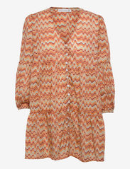 Faithfull The Brand - PAULETTA MINI DRESS - korte kjoler - vadella print - dusk - 0