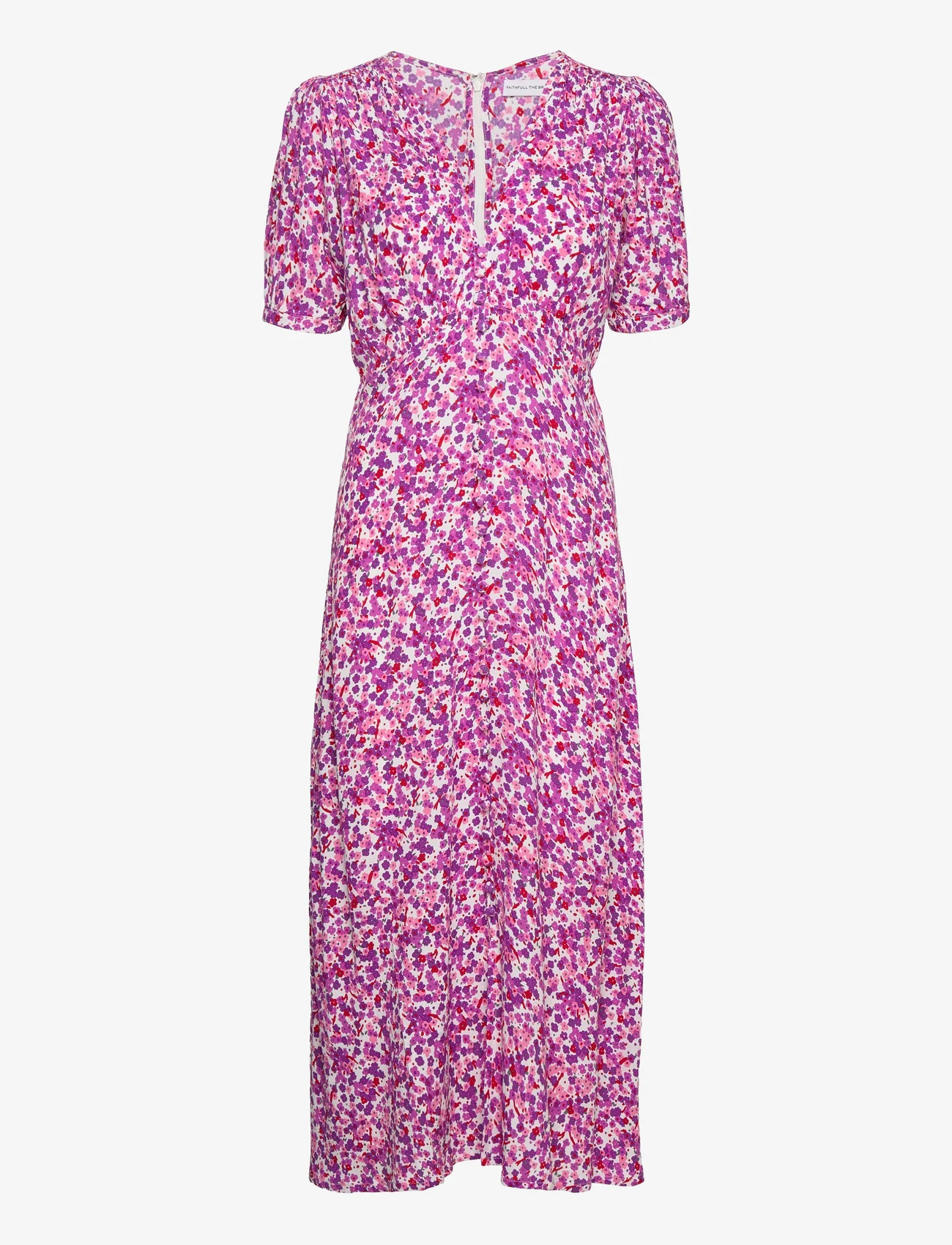 Faithfull The Brand - BELLAVISTA MIDI DRESS - shirt dresses - lou floral print - violet - 0