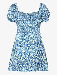 Faithfull The Brand - DOMENICA MINI DRESS - party dresses - lou floral print - blue - 1