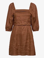 Faithfull The Brand - VENEZIA MINI DRESS - korta klänningar - cinnamon - 0