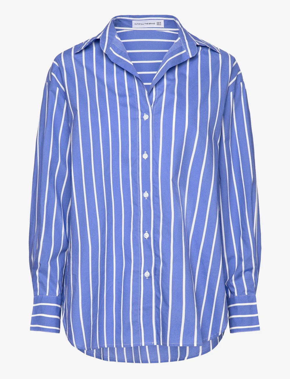 Faithfull The Brand - DAIJA SHIRT - pikkade varrukatega särgid - adia stripe - ocean blue - 0