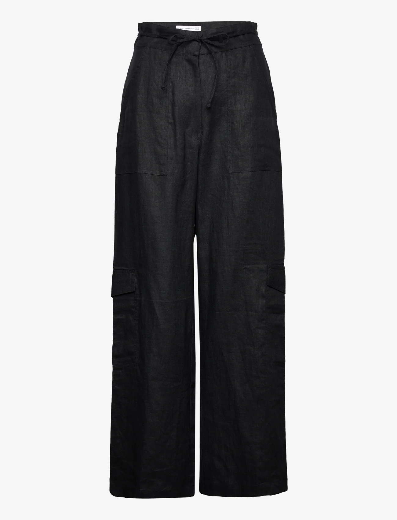 Faithfull The Brand - RELAIS PANTS - linen trousers - black - 0
