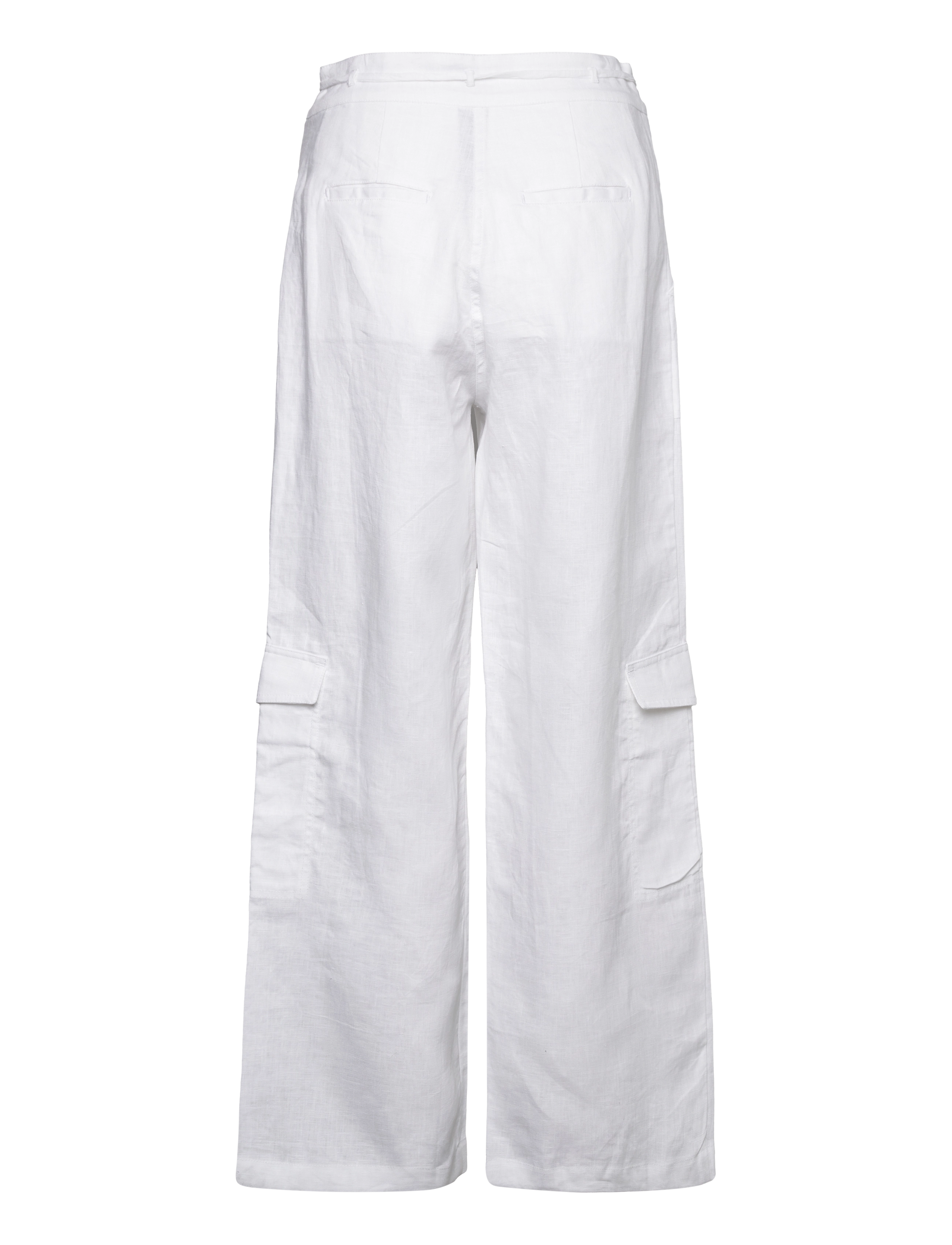 Faithfull The Brand - RELAIS PANTS - hørbukser - white - 2