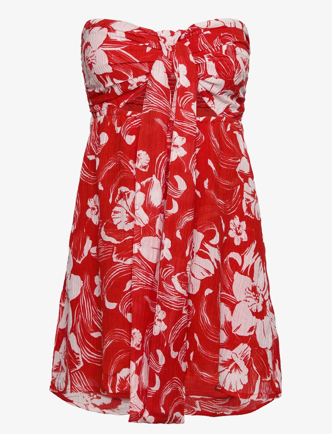 Faithfull The Brand - MAIRIE MINI DRESS - ballīšu apģērbs par outlet cenām - camara floral print-red - 0
