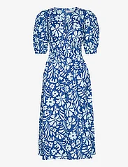 Faithfull The Brand - AGNATA MIDI DRESS - sukienki do kolan i midi - sidra floral print - blue - 0