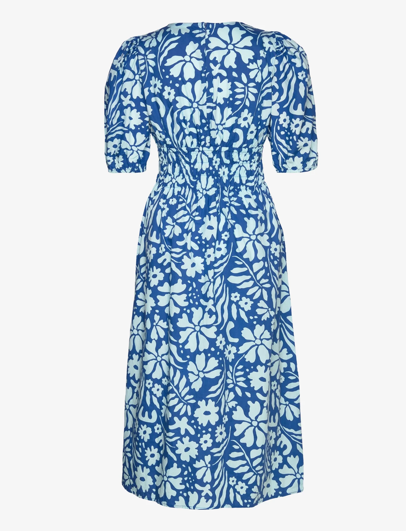 Faithfull The Brand - AGNATA MIDI DRESS - midi jurken - sidra floral print - blue - 1