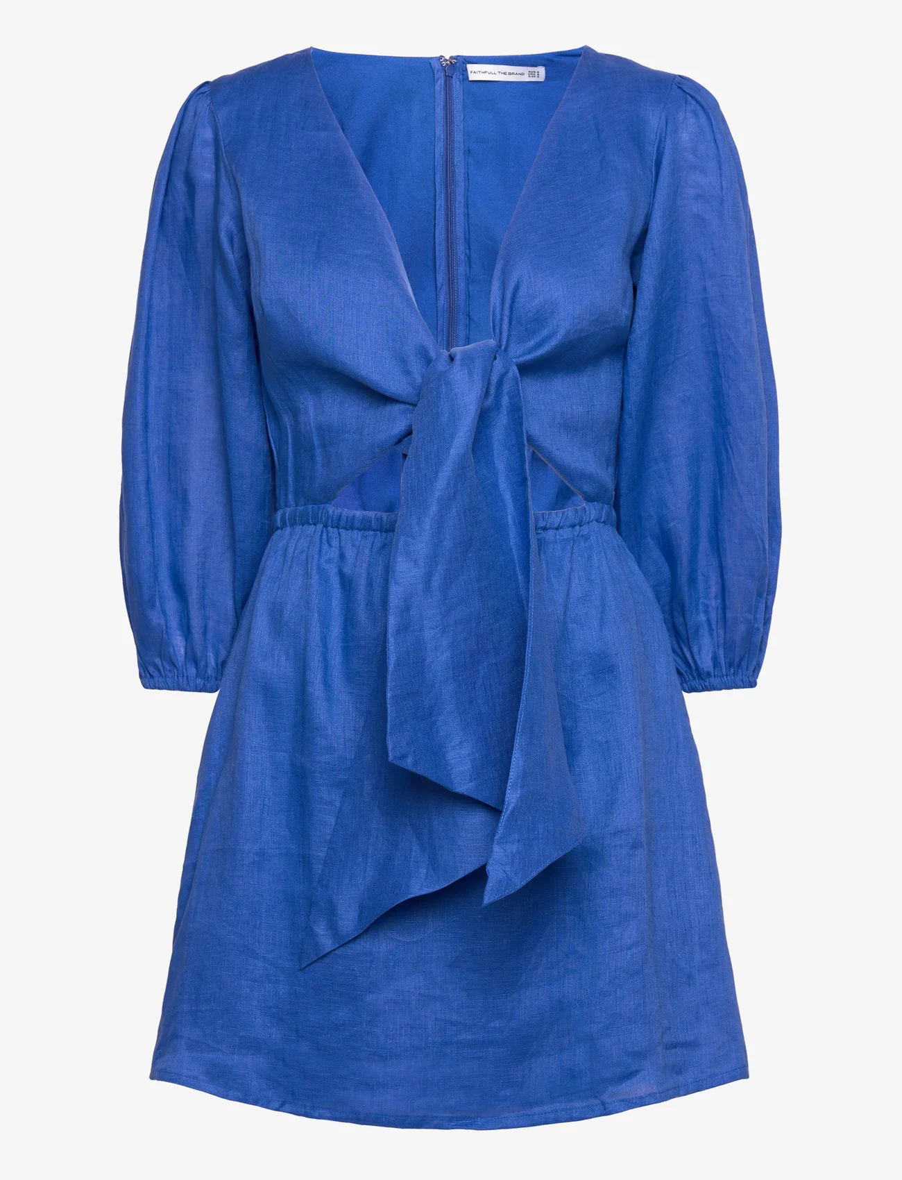 Faithfull The Brand - CINTARE MINI DRESS - ballīšu apģērbs par outlet cenām - sicilian blue - 0