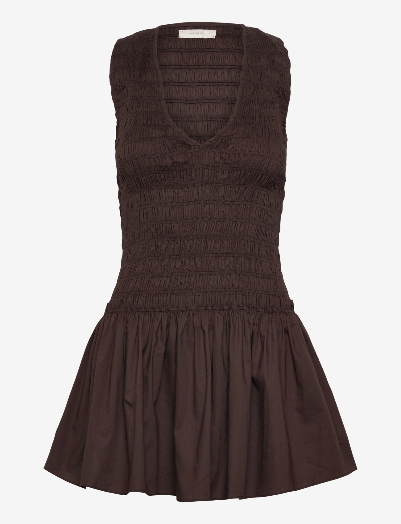 Faithfull The Brand - PALOMAR MINI DRESS - suvekleidid - espresso - 1