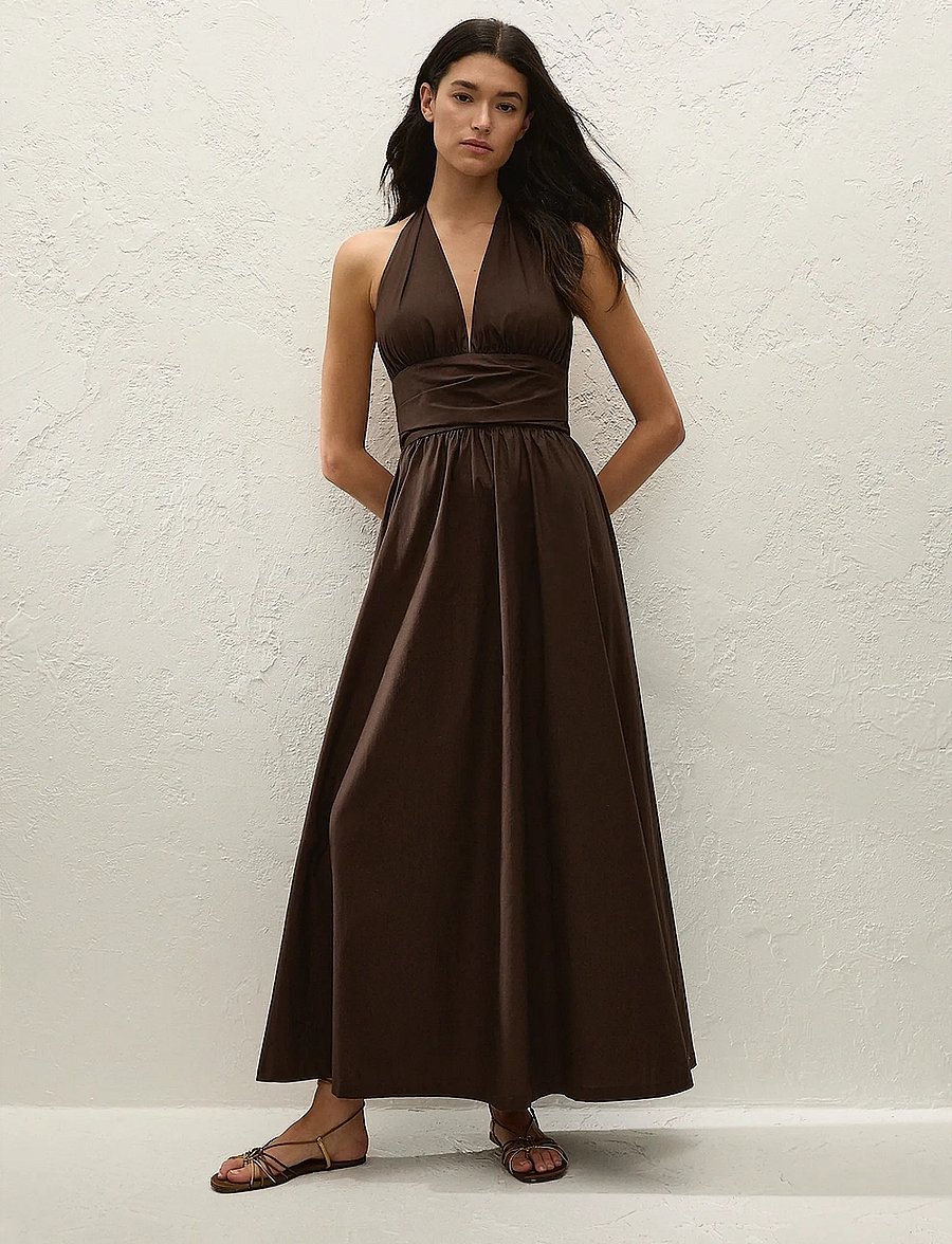 Faithfull The Brand - LIDO MAXI DRESS - espresso - 0