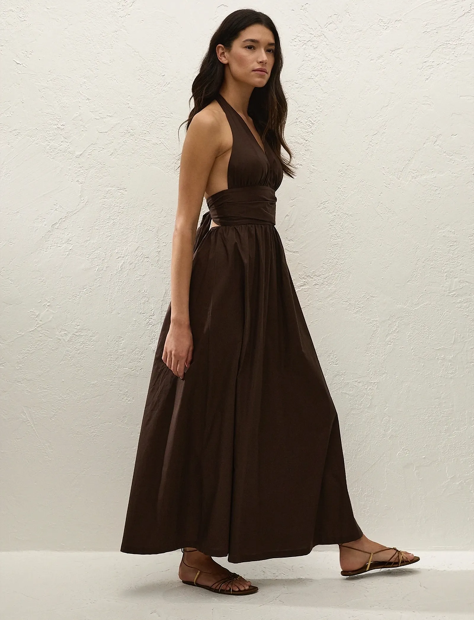 Faithfull The Brand - LIDO MAXI DRESS - espresso - 3