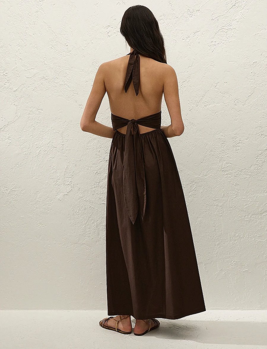 Faithfull The Brand - LIDO MAXI DRESS - espresso - 4