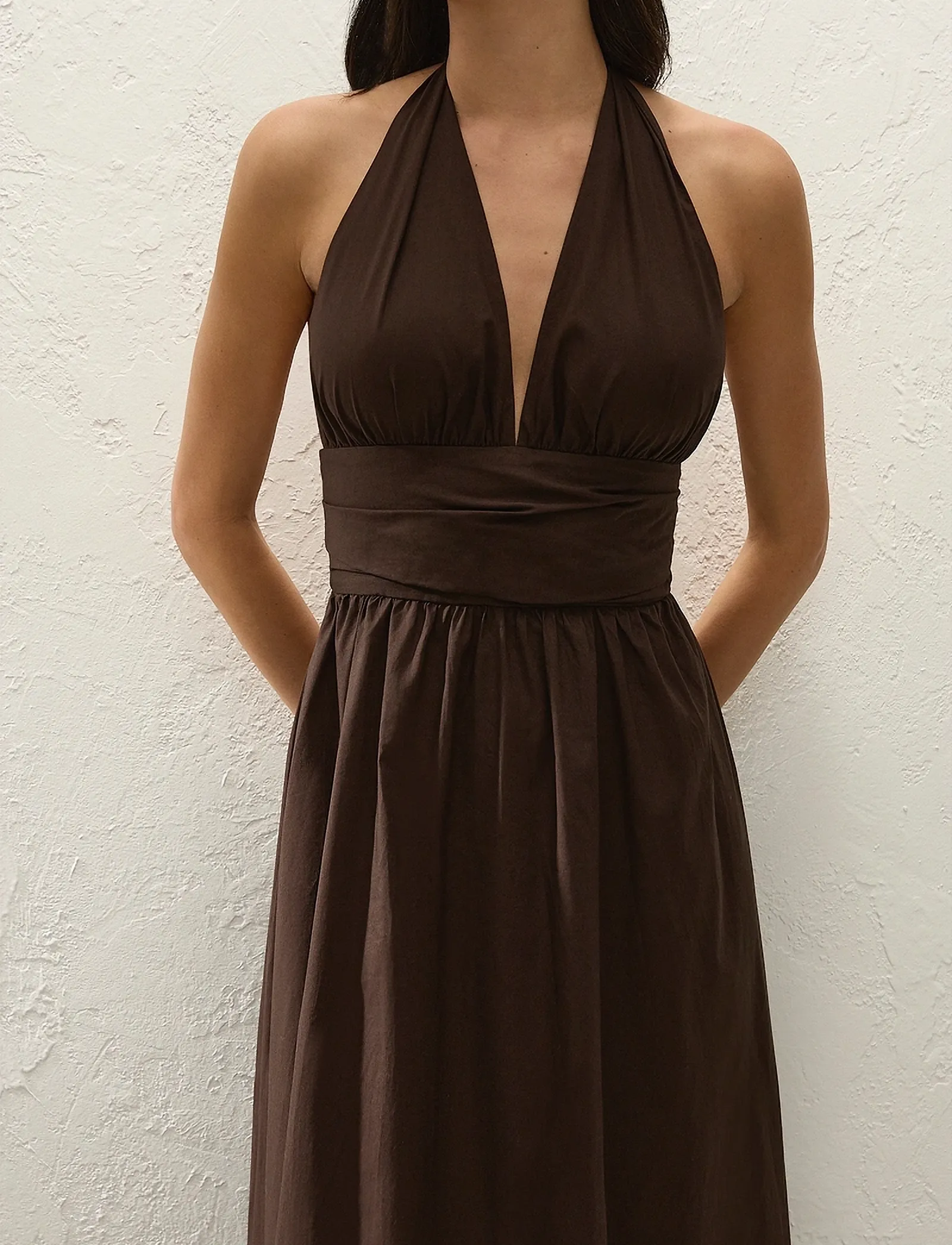 Faithfull The Brand - LIDO MAXI DRESS - espresso - 5