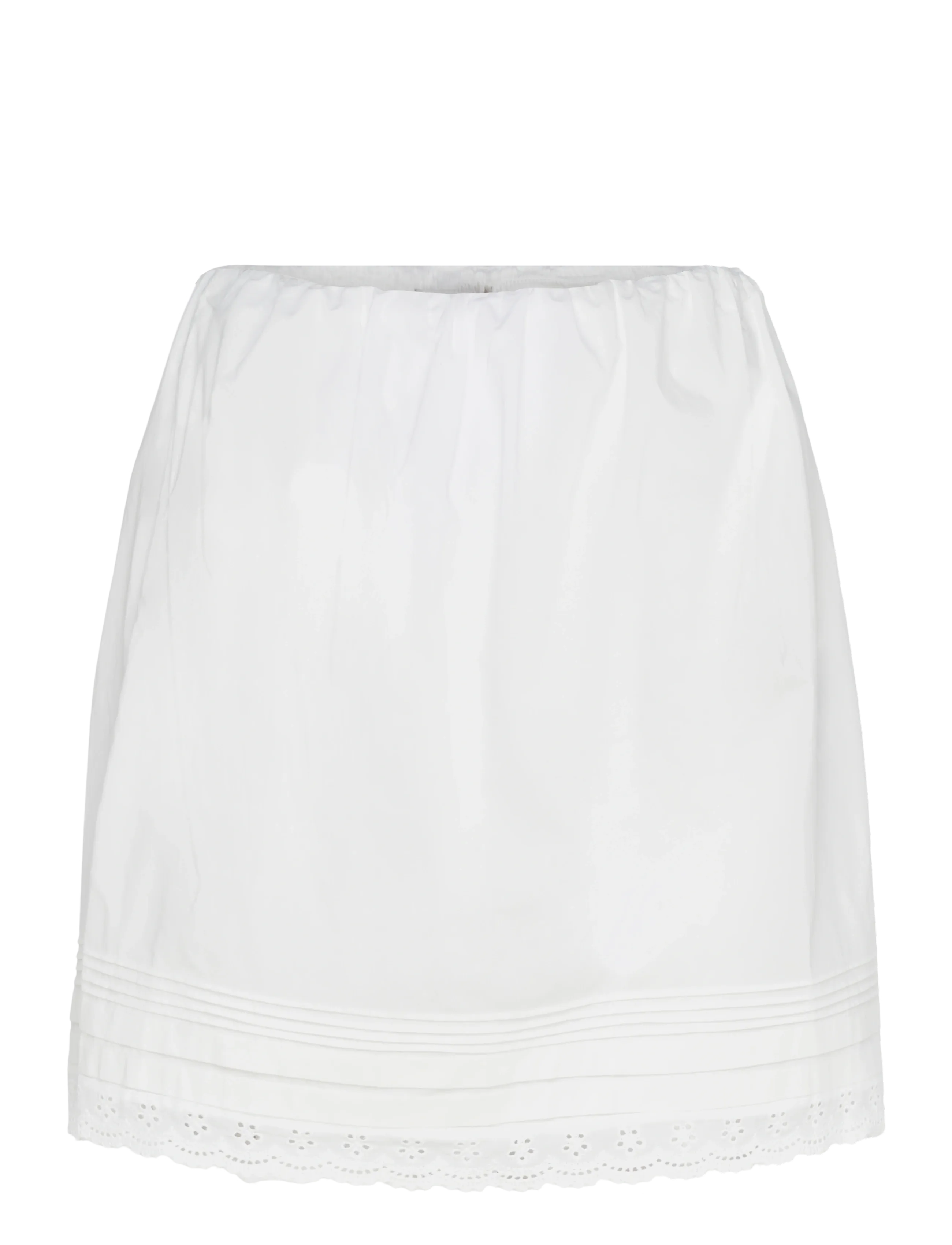 Faithfull The Brand Filomena Top, M, White, Nederdele > Korte Nederdele, Dame
