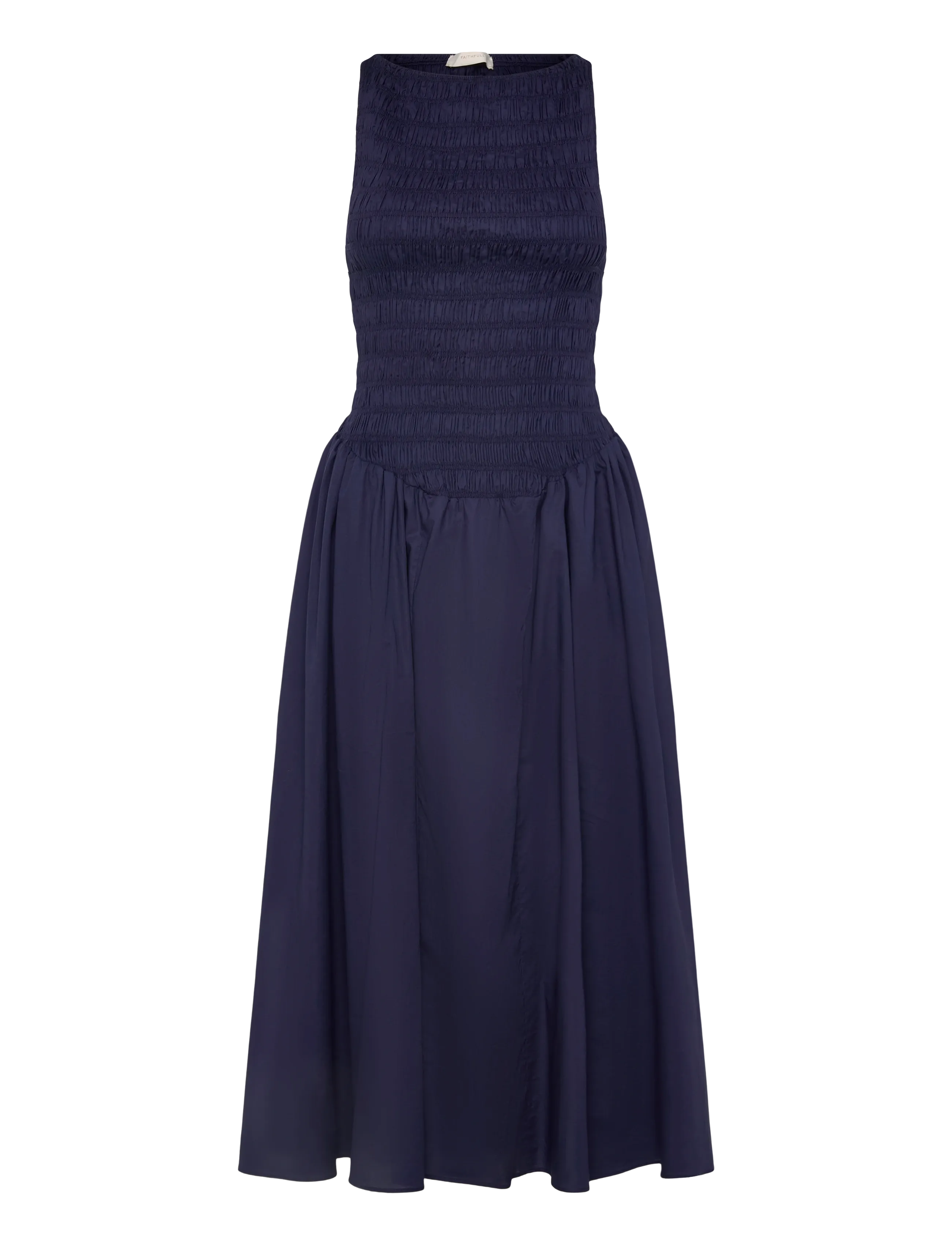 FAITHFULL THE Marke Luce Midi Kleid Navy - XL - Damen