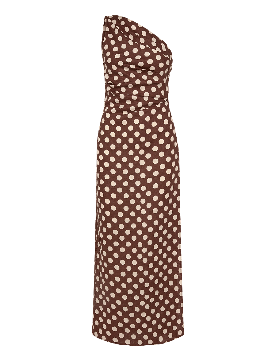 Faithfull The Brand - SIMONA MAXI DRESS - robes de soirée - cioccolato dot - 0
