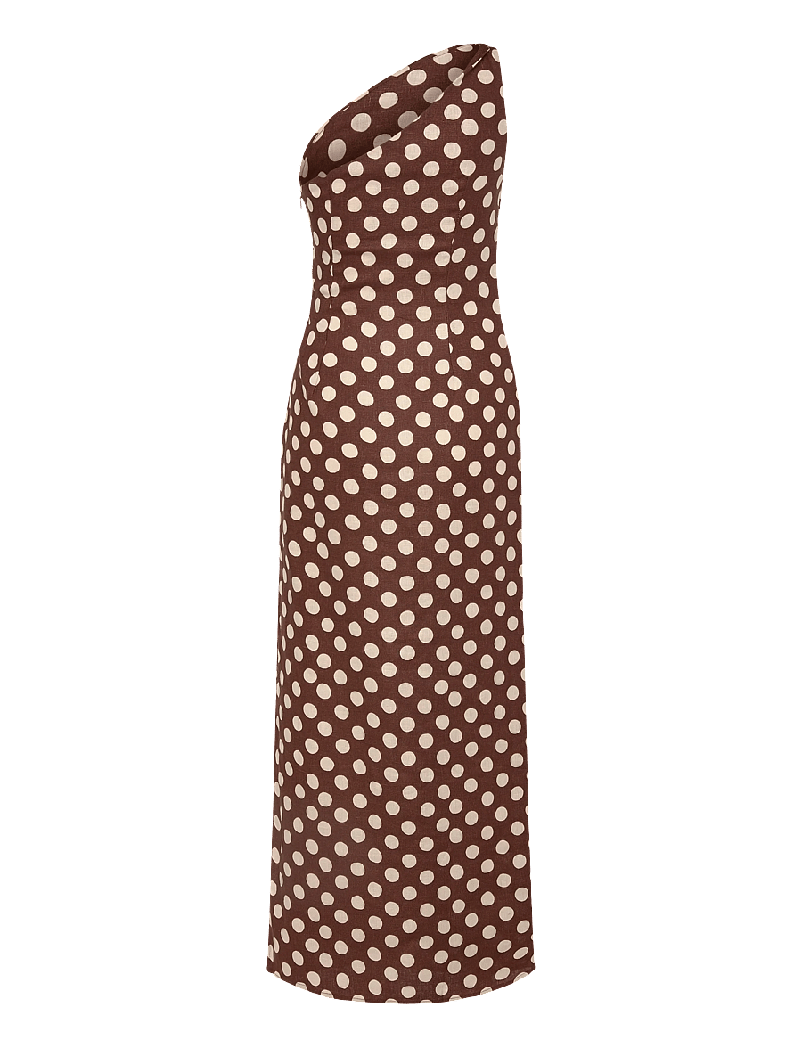 Faithfull The Brand - SIMONA MAXI DRESS - robes de soirée - cioccolato dot - 1