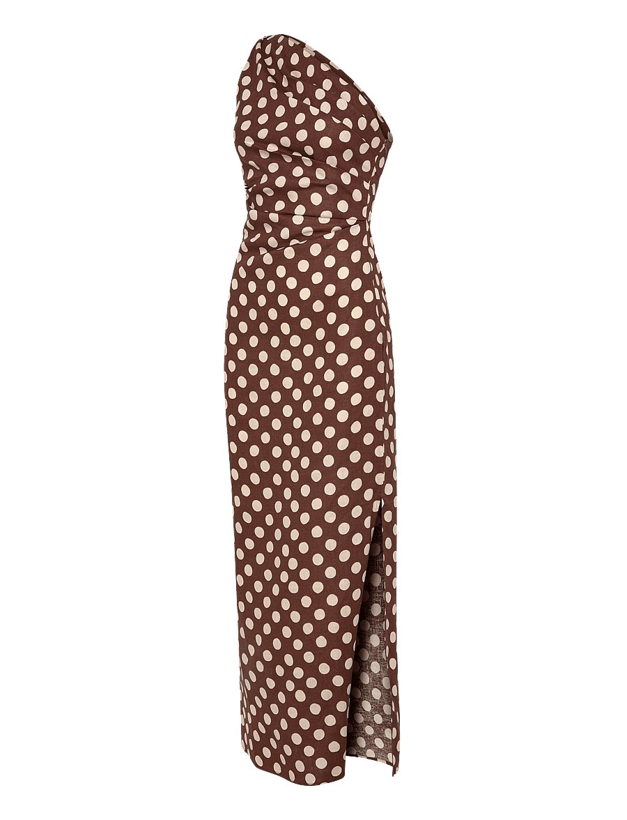 Faithfull The Brand - SIMONA MAXI DRESS - robes de soirée - cioccolato dot - 2