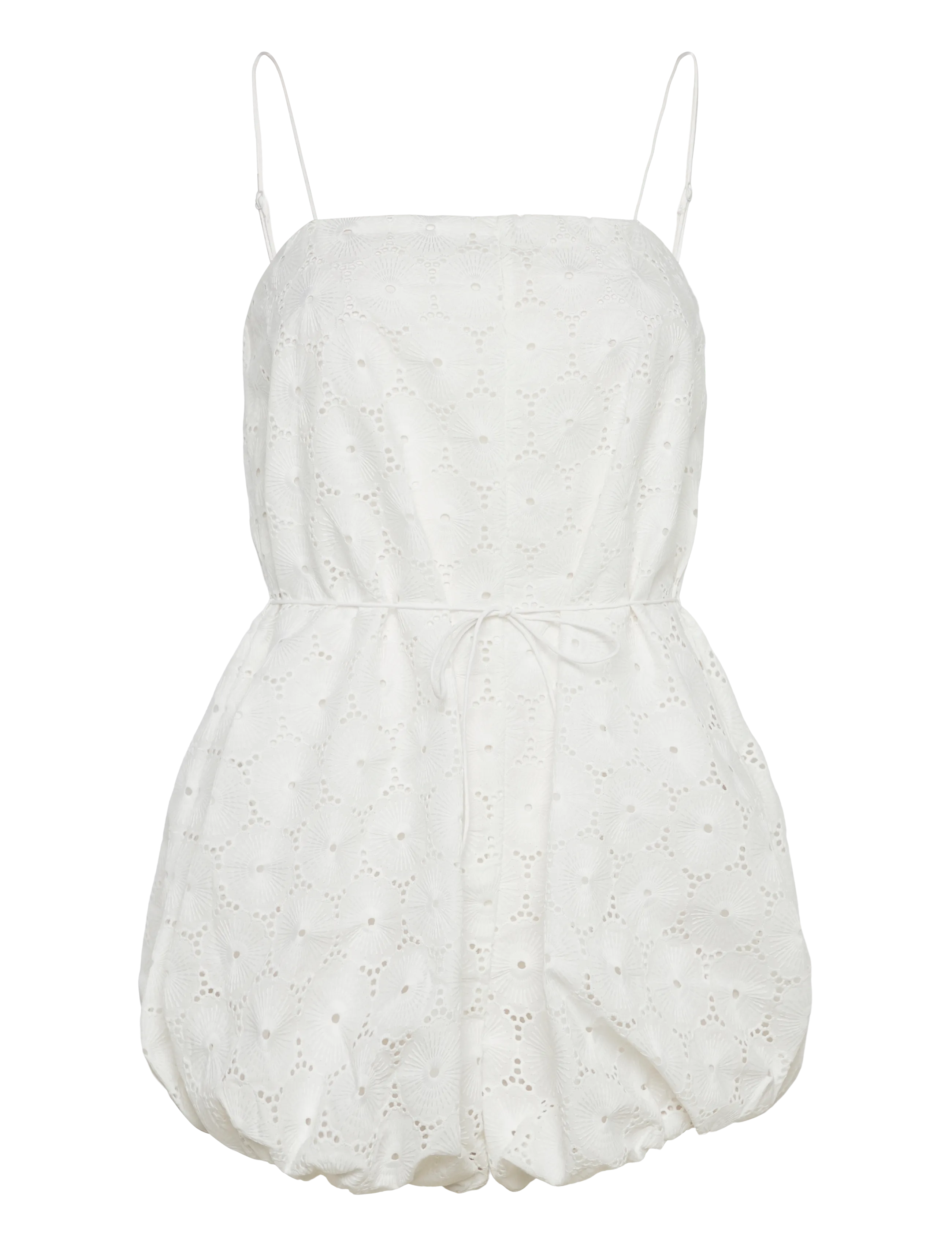 Faithfull The Brand Rosella Playsuit, XL, White, Underdele > Jumpsuits, Dame