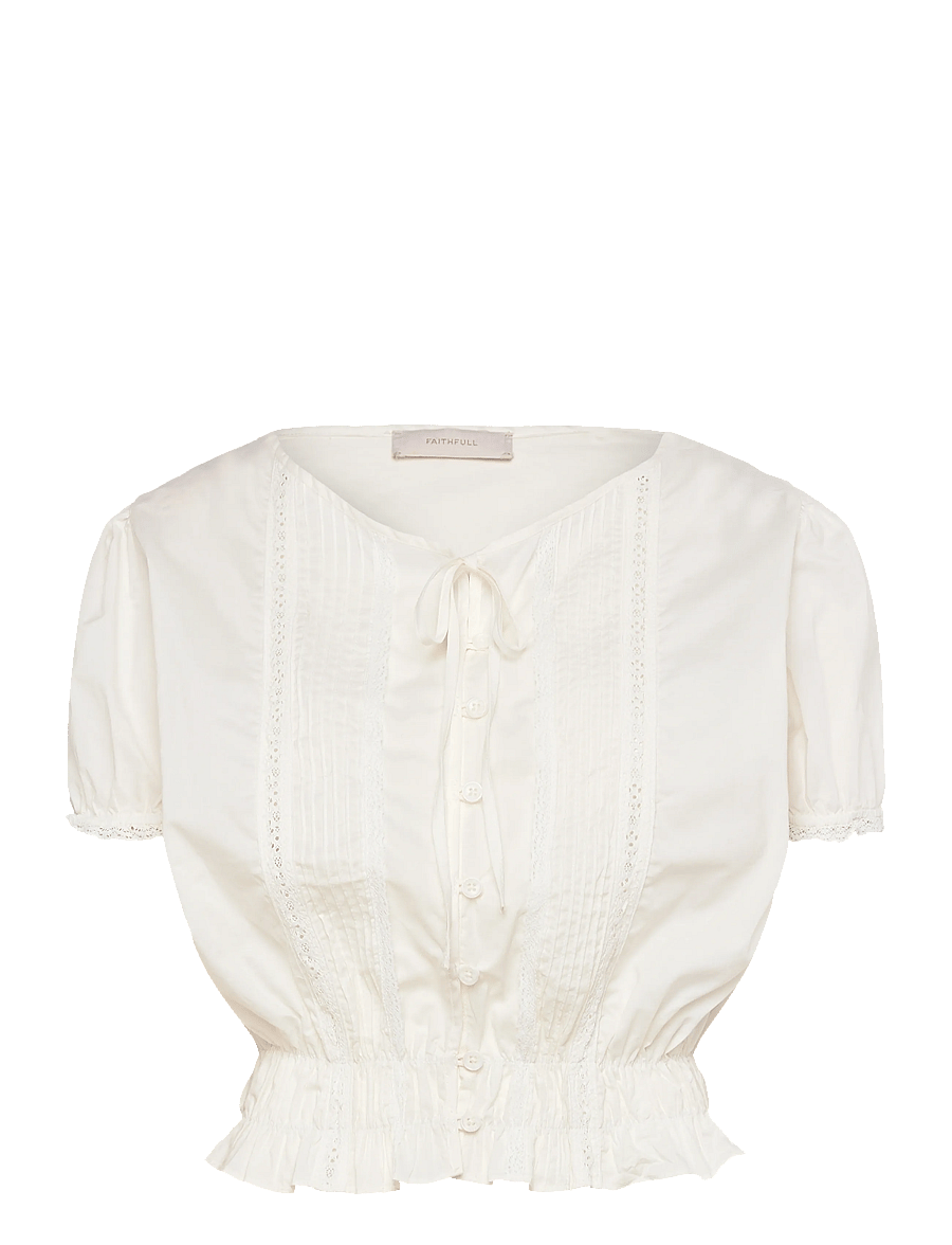 Faithfull The Brand - FIORA BLOUSE - fresco lace white - 0