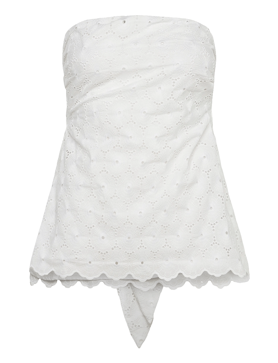 Faithfull The Brand - PAMINA TOP - Ärmellose tops - dolce broderie white - 0