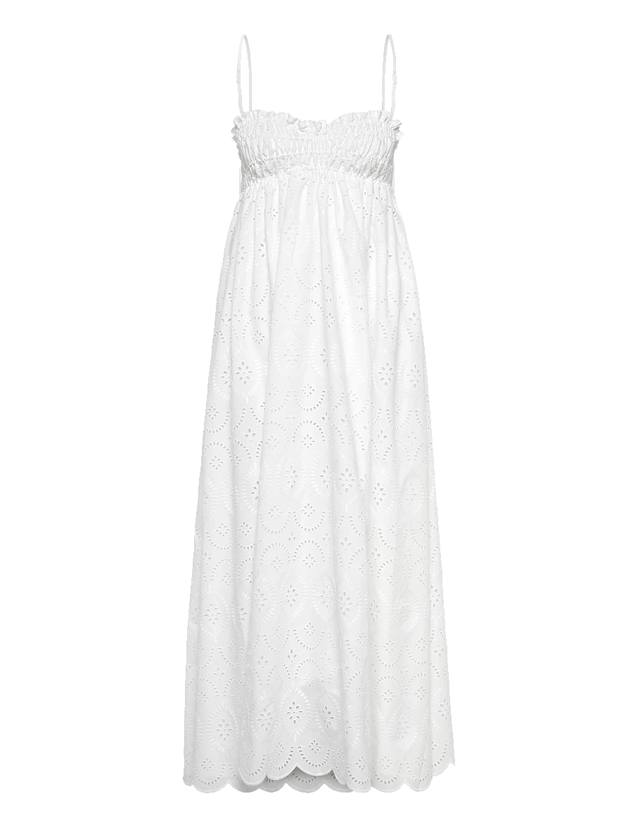 Faithfull The Brand - ETTA MAXI DRESS - konfirmation - bianca broderie white - 1