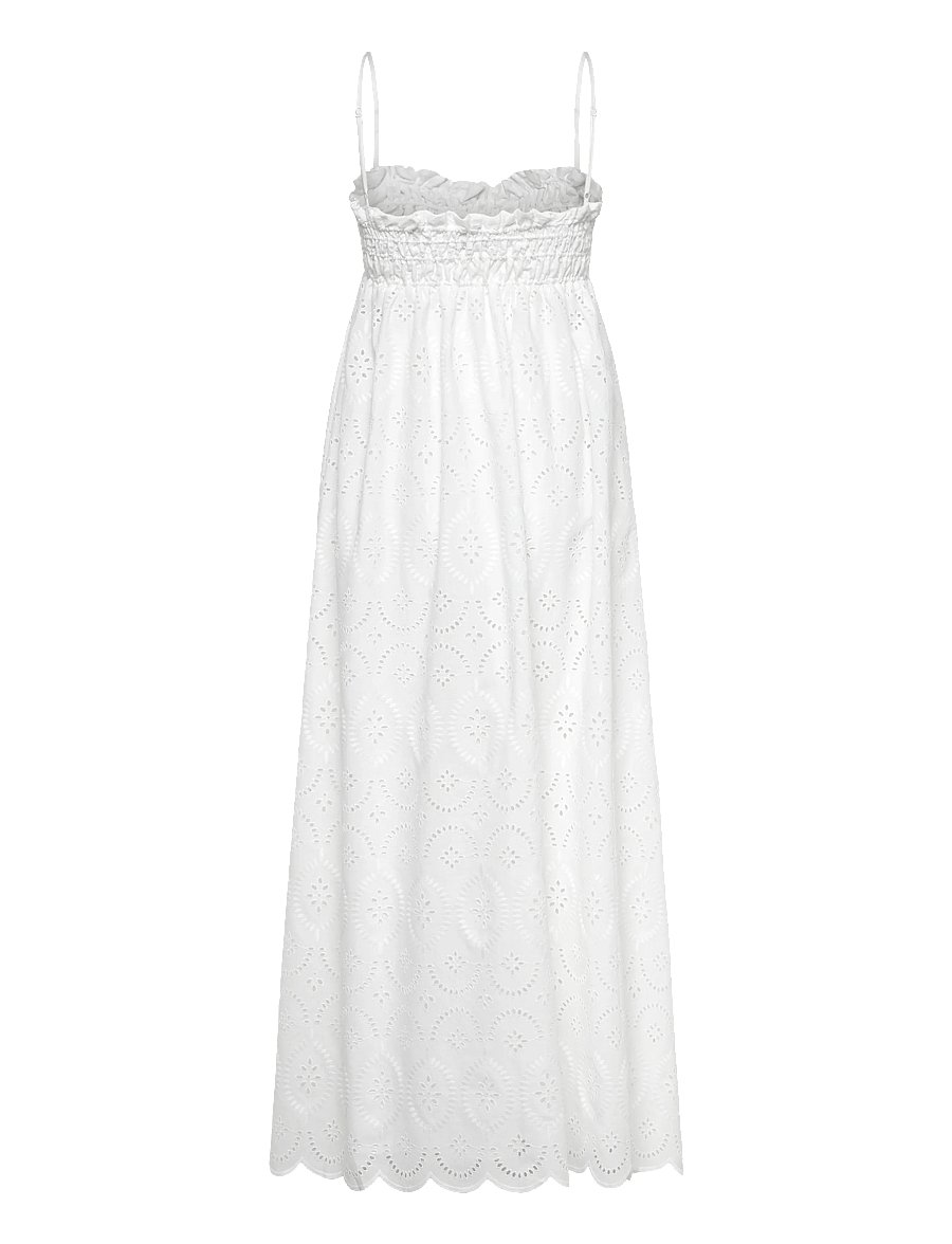 Faithfull The Brand - ETTA MAXI DRESS - konfirmation - bianca broderie white - 2