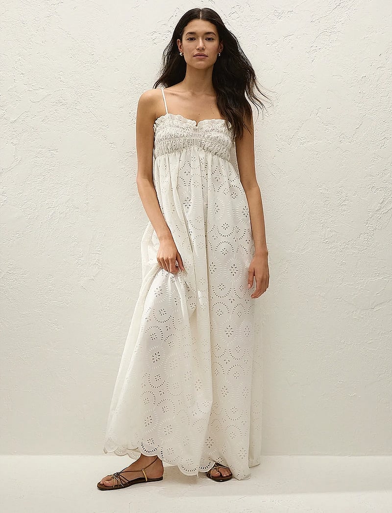 Faithfull The Brand - ETTA MAXI DRESS - sommerkjoler - bianca broderie white - 0