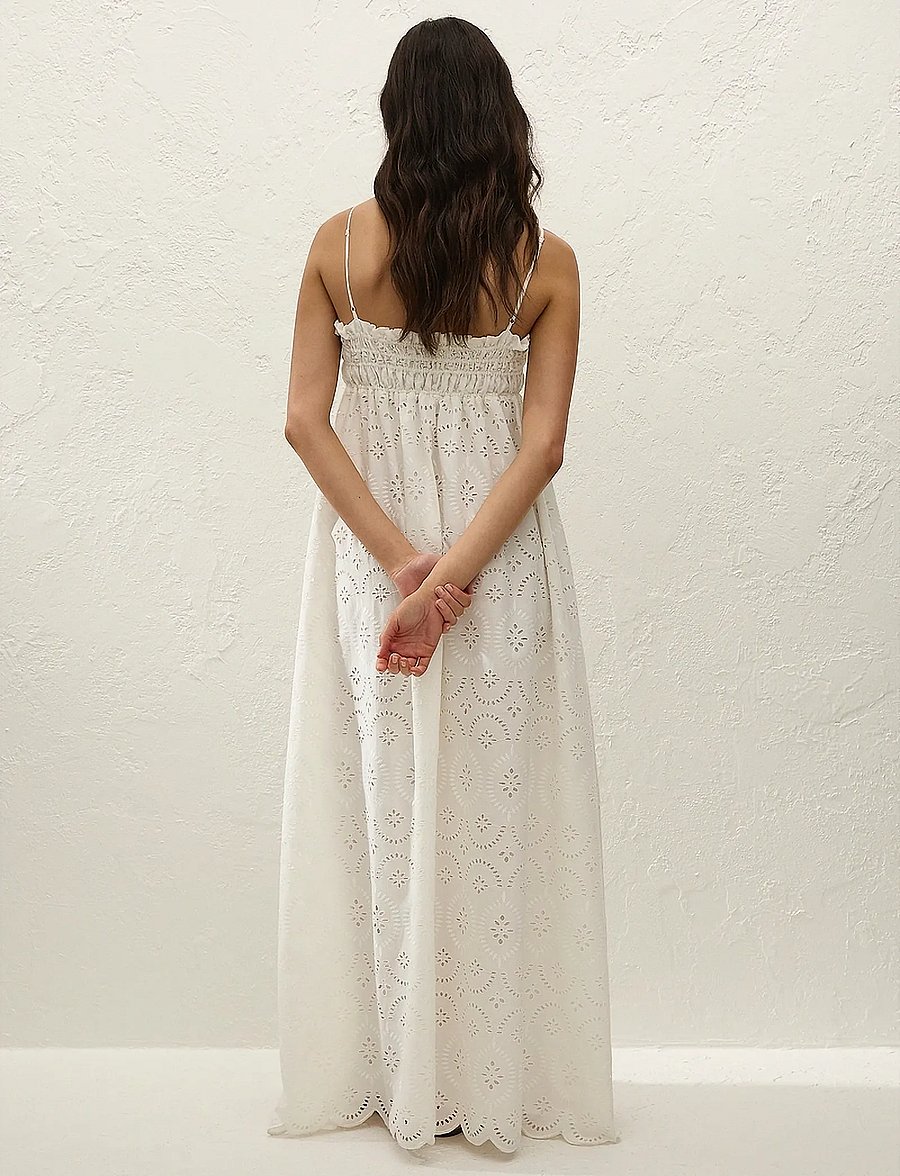 Faithfull The Brand - ETTA MAXI DRESS - konfirmation - bianca broderie white - 4
