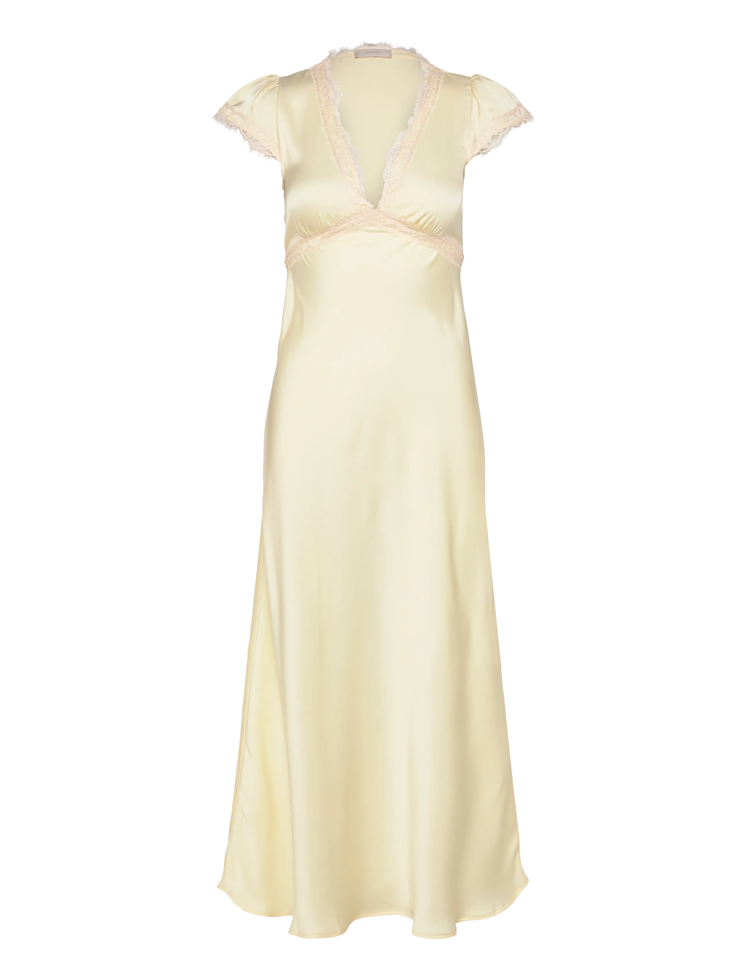 Faithfull The Brand GALA MAXI DRESS - Jaunumi - LUCIA LACE / yellow