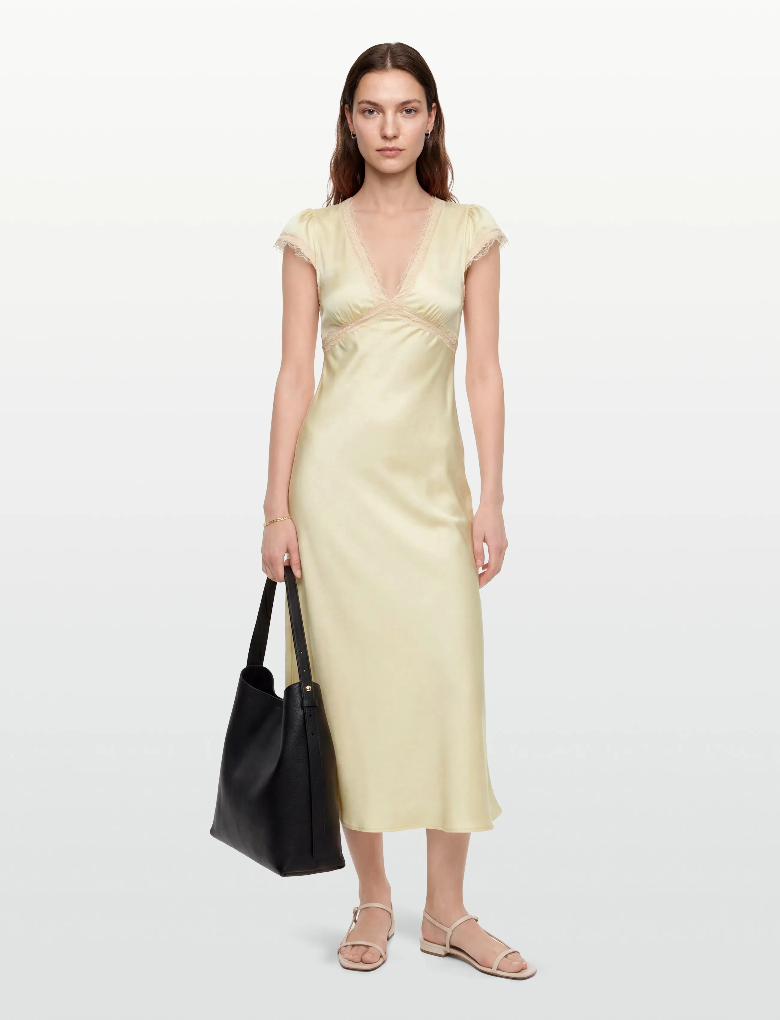 Faithfull The Brand GALA MAXI DRESS - Kläder - LUCIA LACE / yellow