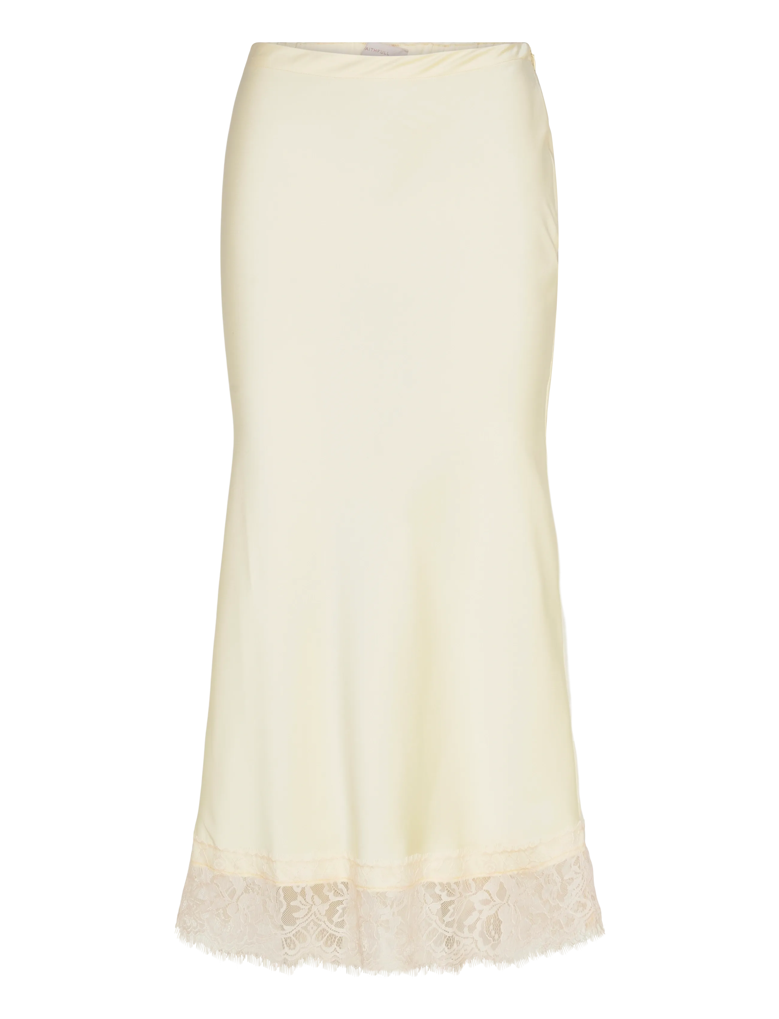 Faithfull The Brand CYDNEY MIDI SKIRT - Transitional Layering - LUCIA LACE / yellow