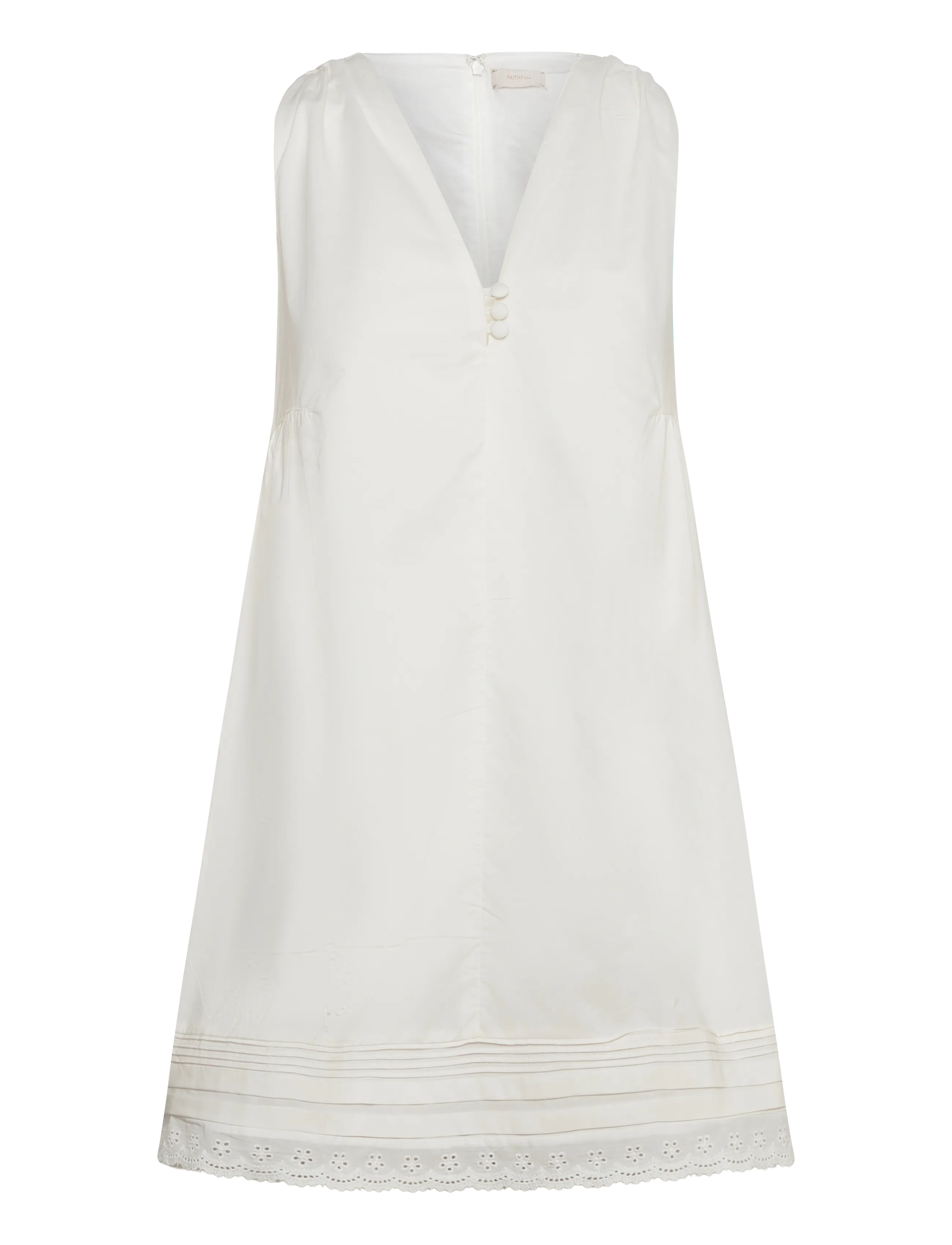 Faithfull The Brand DION MINI DRESS - Kurze Kleider - FIORE LACE WHITE / white